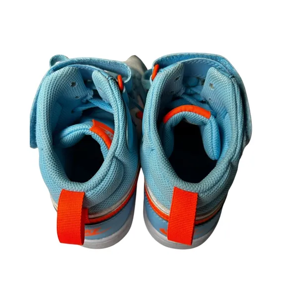 Nike Court Borough Mid 2 GS Blue White Orange High Top Sneakers Youth 4.5Y - Image 6