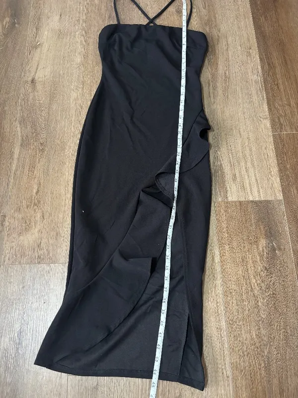 Windsor Black Midi Dress - Size Small - Image 6