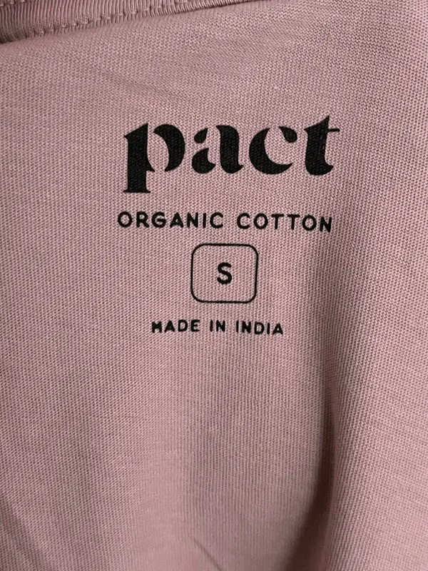 Pact • Organic Cotton Sleeveless V-Neck Shift Dress in Dusty Rose - Image 4