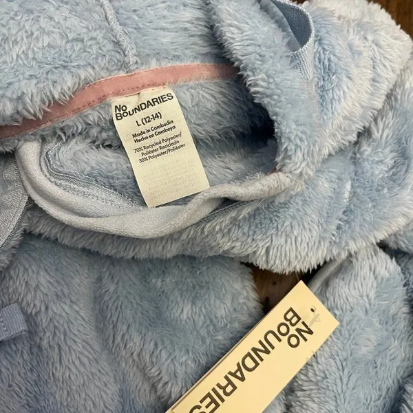 No Boundaries Fuzzy Shorty Pajama Suit Romper - Image 5
