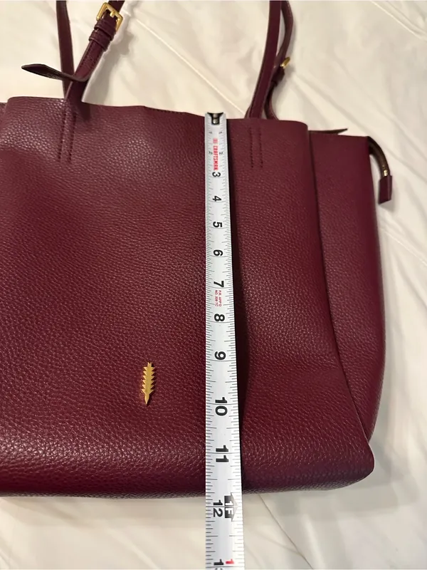 Thacker Anya Burgundy Tote Bag - Women's Shoulder Bag - Image 15