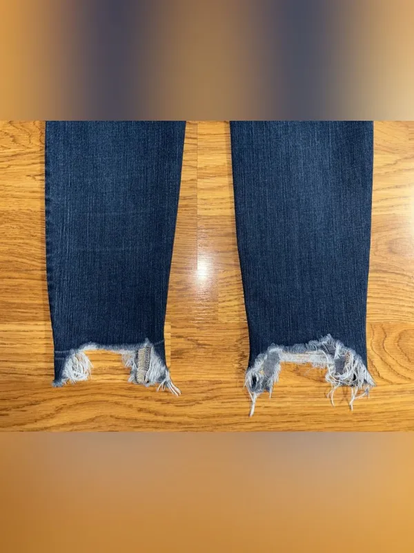American Eagle High Rise Jegging Crop Jeans Women’s Size 6 Regular Raw Hem READ - Image 13