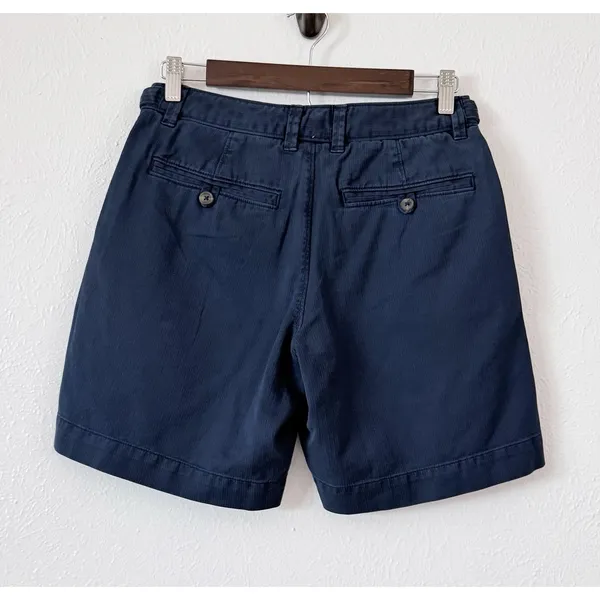 NEW Free People Navy Chino Shorts Womens Size 2 Preppy Coastal Cotton Casual - Image 3