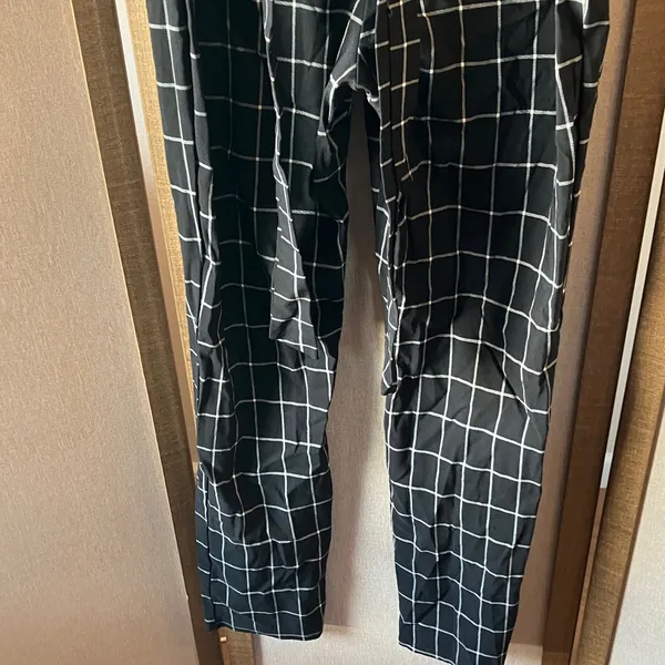 Rainbow Sandals FINAL MARKDOWN Black and White Checkered slacks xl - Image 4