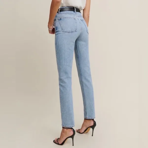 REFORMATION Liza‎ Ultra High Rise In Montego Size 29 - Image 2