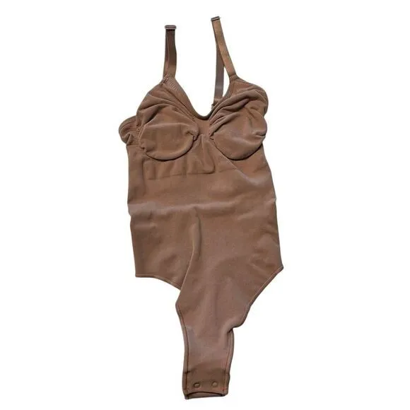 Skims‎ Size L/XL Sculpting Thong Bodysuit Sienna Brown Shapewear Iconic NWT - Image 2