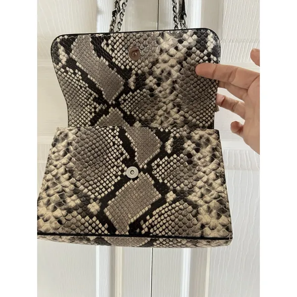 Tory Burch Python‎ Fleming Small Shoulder Bag - Image 10