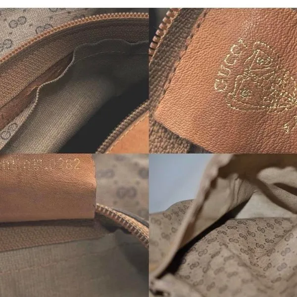 Vintage 1980s Gucci GG Supreme Monogram‎ Web Duffle/Travel Bag. - Image 6