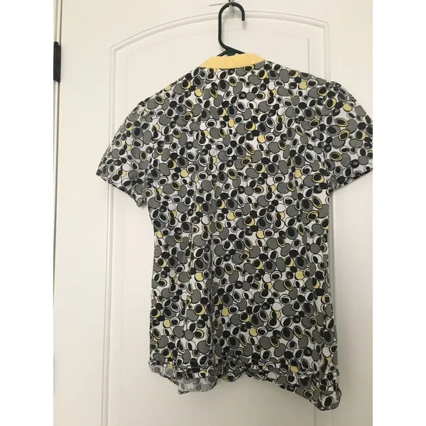 Healing Hands Printed Scrub Uniform Top Nurse Medical Women's Size M - Image 7