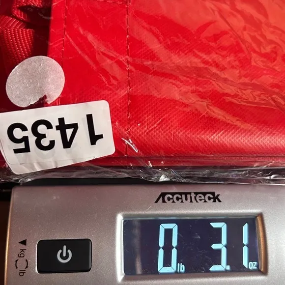 Lululemon Unisex Medium Size Red Tote‎ Bag Travel Sustainability Storage Utility - Image 6