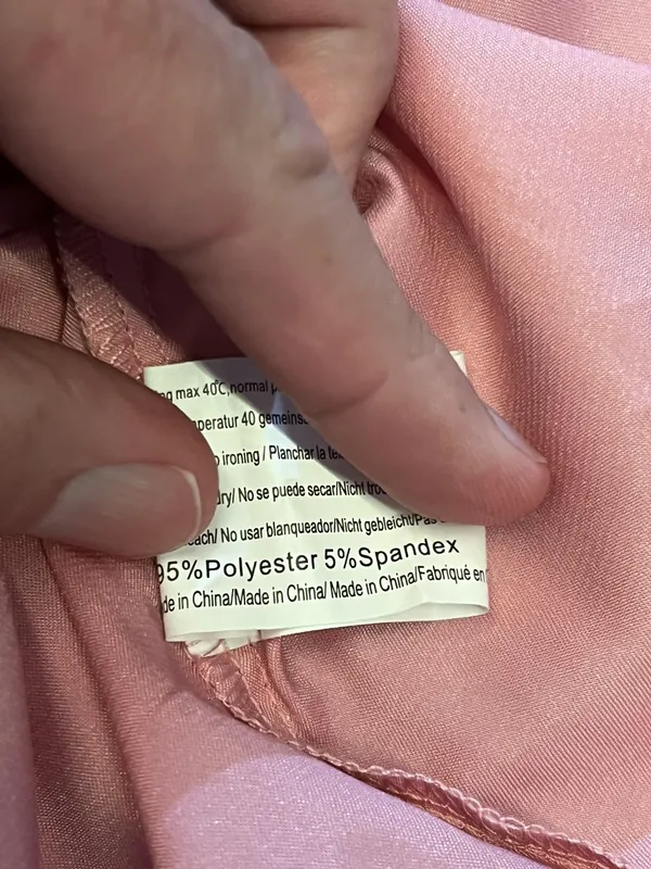 Ekouaer Pajama Top Womens Medium Pink Satin Button Front Short Sleeve Sleep - Image 8