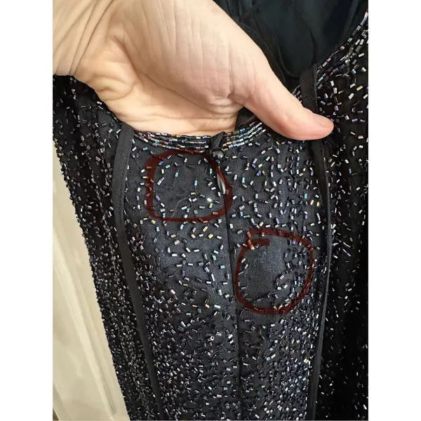 Je MataDi by Sean Mehta blue beaded Size 8 - Image 3