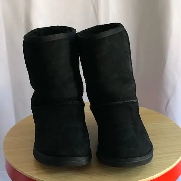 UGG black suede short boots size 5 - Image 2