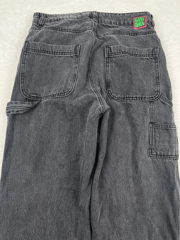 Empyre Tori 90s Carpenter Jeans Women’s 9 Black Charcoal Baggy Skate - Image 4