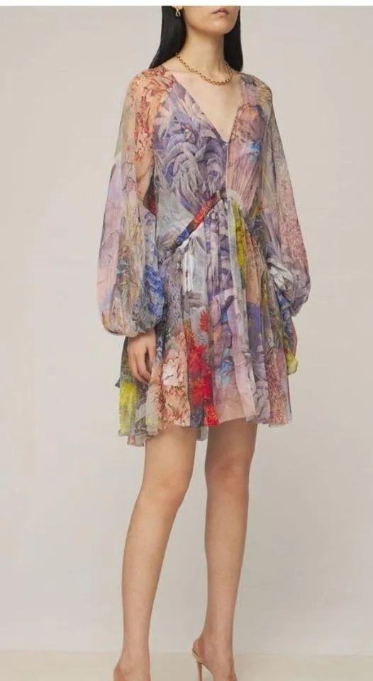 New zimmermann luminous tie side dress size1 - Image 3