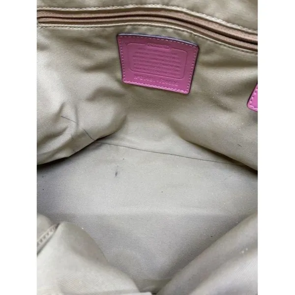coach customized tan and multicolor cross body bag - Image 8