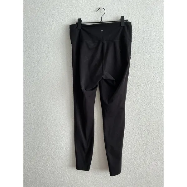 Old Navy Active Elevate Leggings Large Tall Good Black High Waisted Pockets - Image 7
