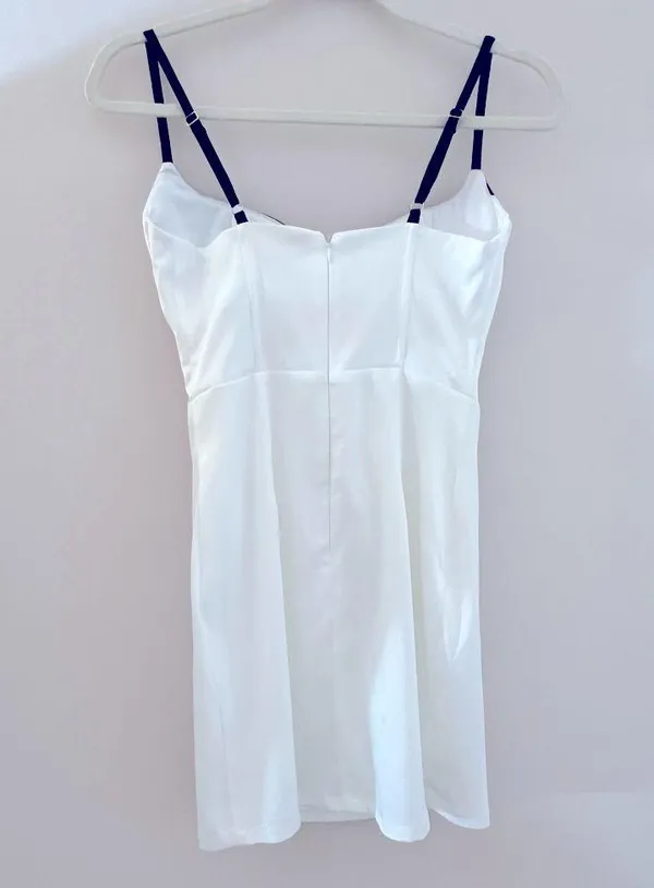 NWOT Superdown Livia Mini Dress in White, size XS - Image 5