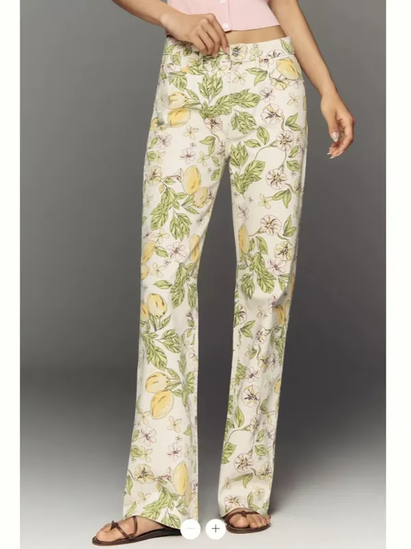 MOTHER Kick It Mid-Rise Straight-Leg Lemon Jeans - Image 2