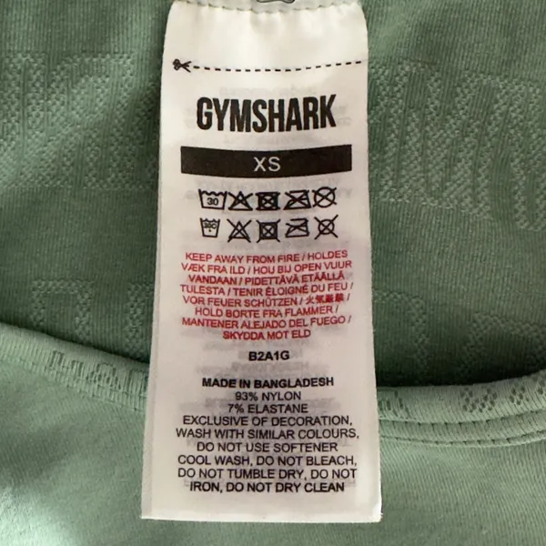 3071 | Gymshark Illumination Seamless Crop Top Sage Green Womens XS - Image 5