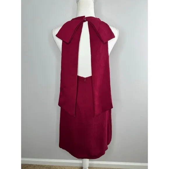 Elliatt Unwrapped‎ Bow Halter Dress Small Backless Sleeveless Party Cocktail Red - Image 8