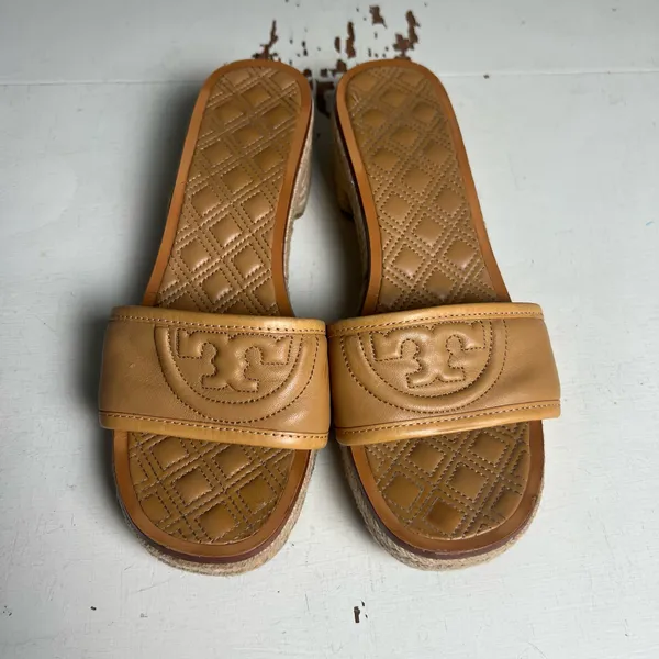 TORY BURCH- Fleming Espadrille Tan Size 11 - Image 2