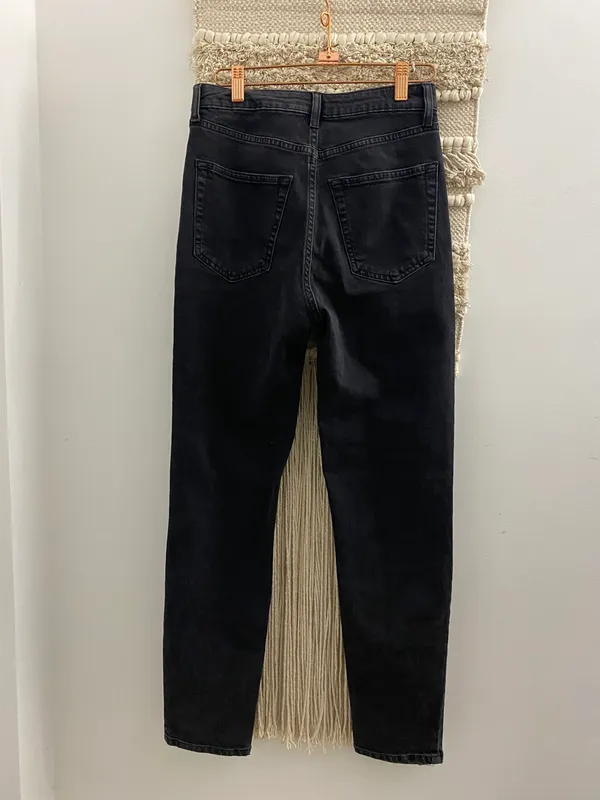Topshop Washed Black Orson Pants - Image 3