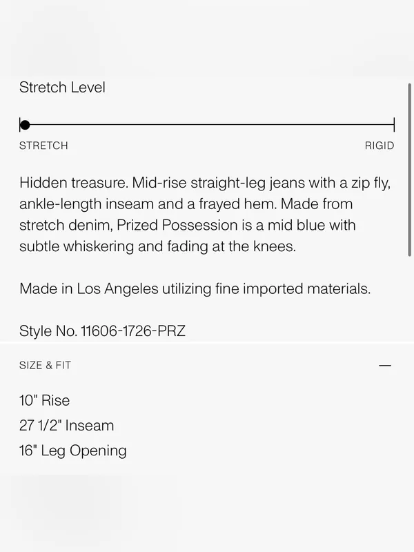 Mother The Newbie Ankle Fray Jeans Prized Possession Sz 28 New Mid Rise Straight - Image 7