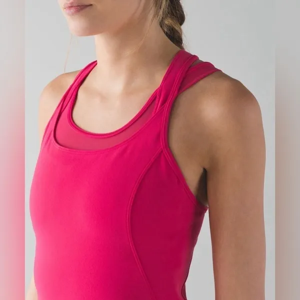 Lululemon Compassion Tank Boom Juice Pink Activewear Athleisure Women's Size 4 - Image 2