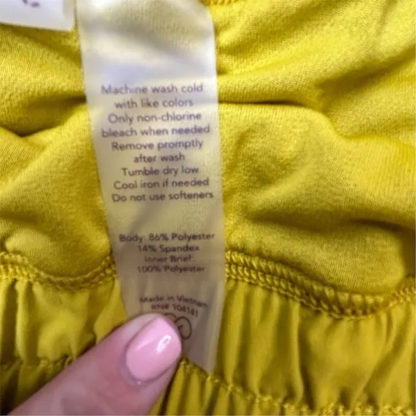 Calia‎ Women's Yellow Athletic Shorts XXL High Rise Gym Running - Image 5