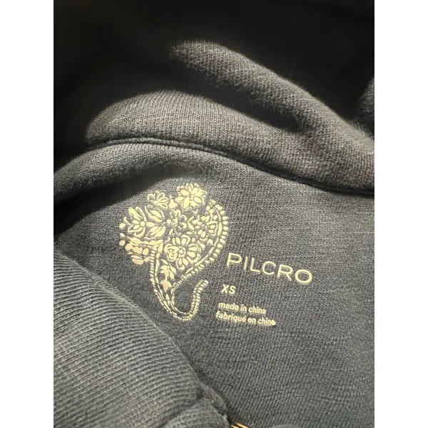 Anthropologie Pilcro 3/4 Zip Pullover Sweater Rugby Style Collared Size XS Blue - Image 14