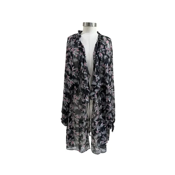 Victoria’s‎ Secret Floral Chiffon Duster Kimono Sheer Boho Cover Up XS/S - Image 3