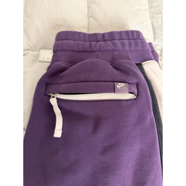 Nike Air Rare Purple White & Black Stripped Pants Large. - Image 14