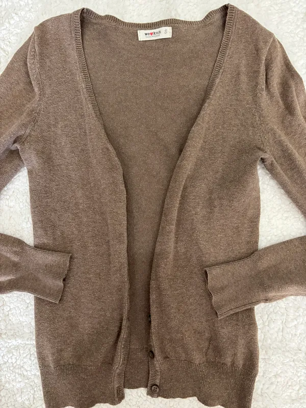 Boutique Brown Cardigan Size XS - Image 2