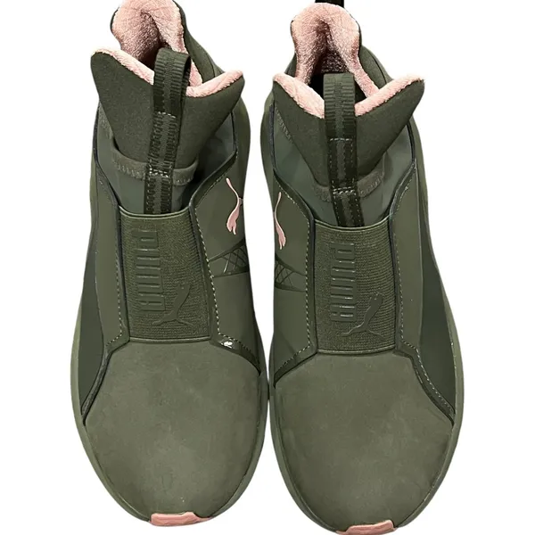 Puma Shoes Womens 6.5 Nubuck Naturals Fierce Core‎ Slip On Comfort Sneakers NWOT - Image 5
