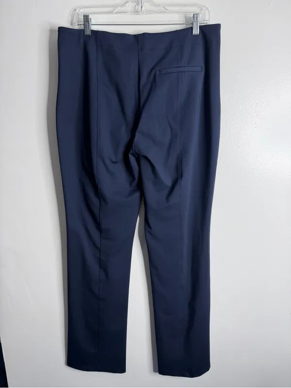 American Tall Freedom Flex Slim Straight Leg Dress Pants Navy 14 Tall Office - Image 3
