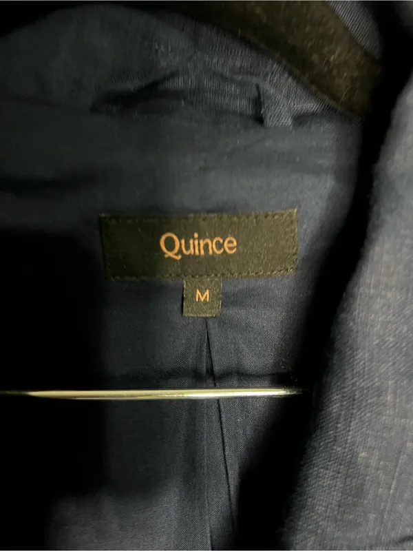 Quince 100% European Linen Structured Navy Blue‎ Blazer - Image 3