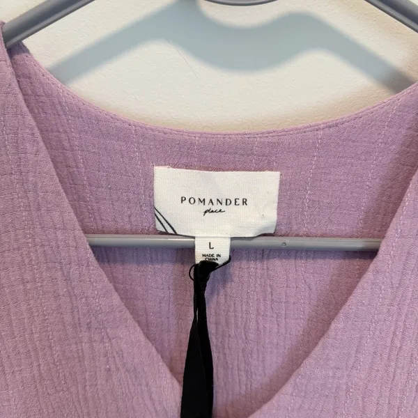 NWT Tuckernuck Pomander Place Lavender Gauze Millie Dress Pockets Size Large - Image 6