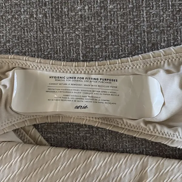 Aerie High Waisted High Cut Cheeky Bikini Bottom | M - Image 6