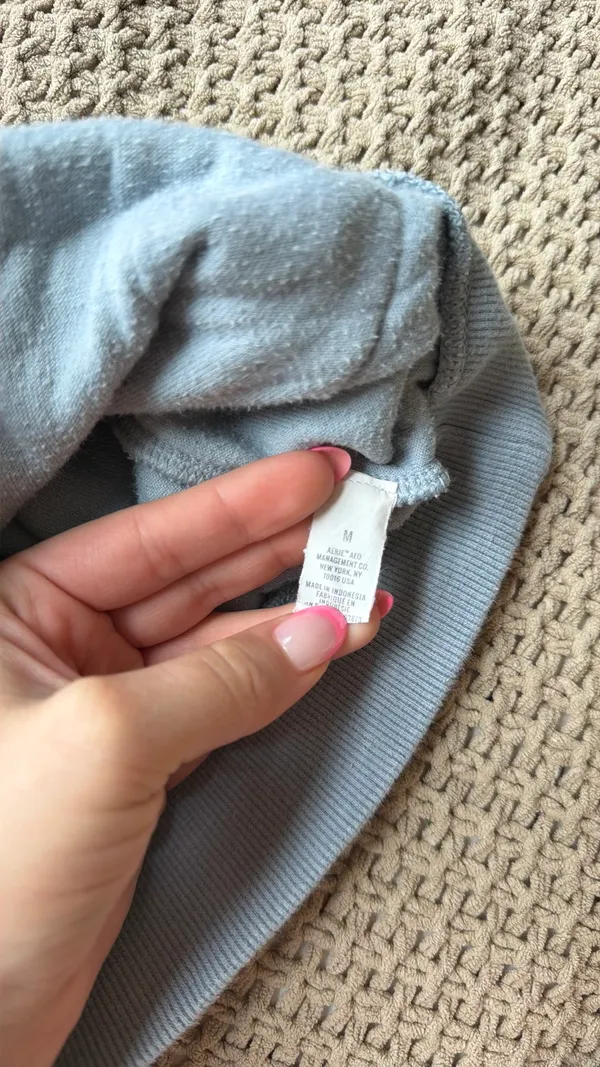 Aerie Light Blue / Grey Zip Up - Image 4