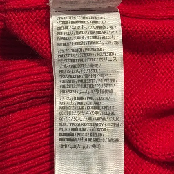 Abercrombie Sweater Rabbit Hair Cashmere Y2K Preppy Heritage Old Money Red Large - Image 6
