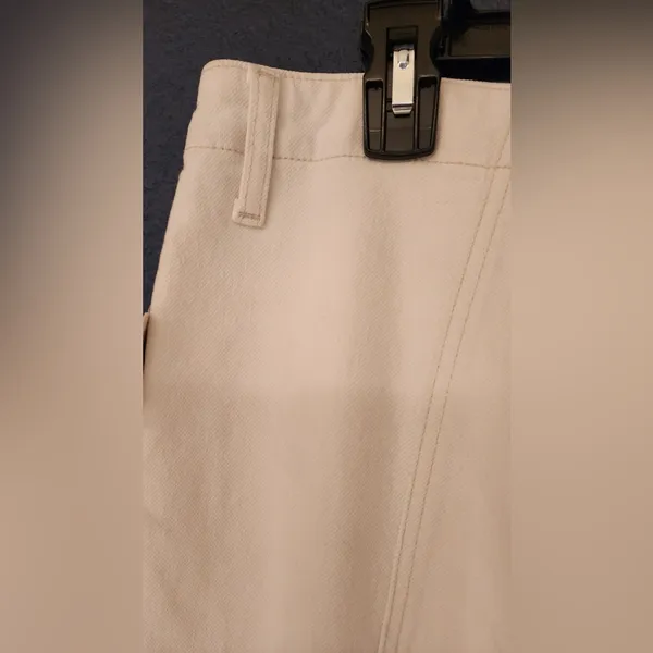 Free People We the Free Women's White Flared Pants with no Pockets Size 35 - Image 11
