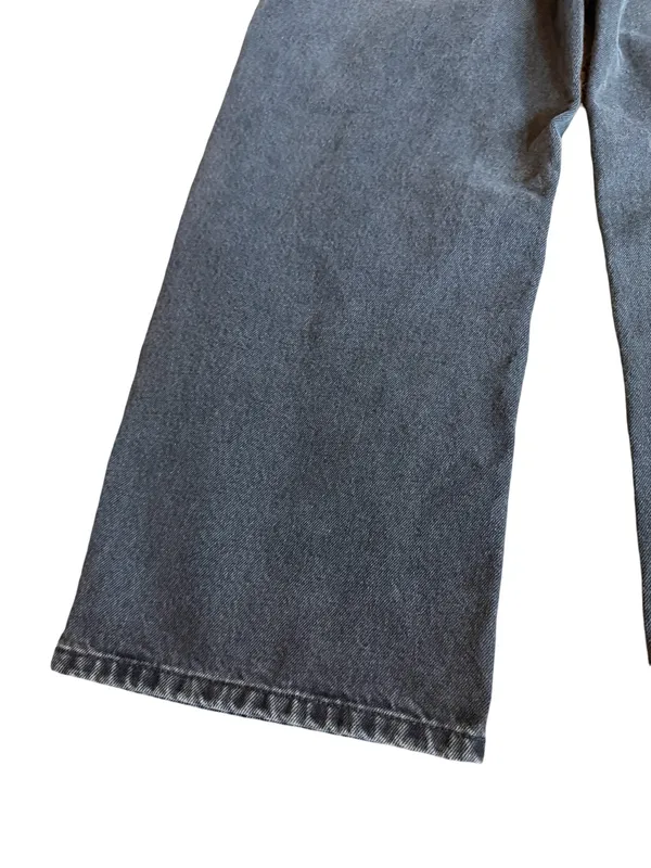 We The Free Washed Black Wide Leg Dropped Boyfriend Jeans Denim Size 28 Women's - Image 11