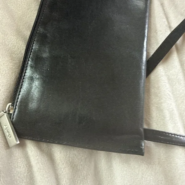 Hobo International Leather Low Profile Crossbody Bag Cellphone Pocket Some Wear - Image 12