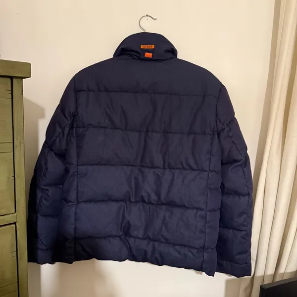 GUESS Women’s Dark Blue Puffer Jacket - Image 2