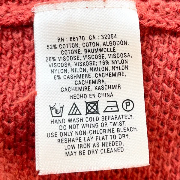 Moth Anthropologie Womens M Ceres Sweater Mockneck Burnt Orange Cottage Bohemian - Image 8