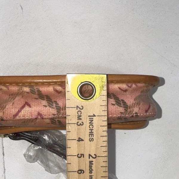 Vintage Y2K Dooney & Bourke Pink Monogram Pink Zip Keychain Wallet Coin Purse - Image 15