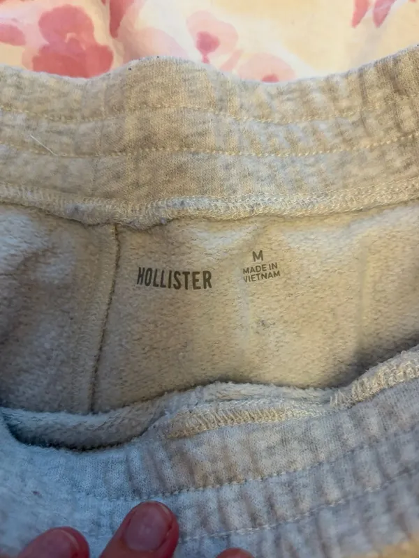 Hollister Heather Gray Sweatpants Lounge Pants Size M - Image 2