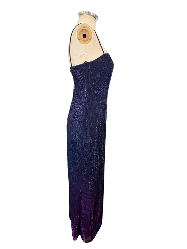 Vintage Night Way y2k Fairy Whimsi Sleeveless Column Maxi Dress Size 4 - Image 2