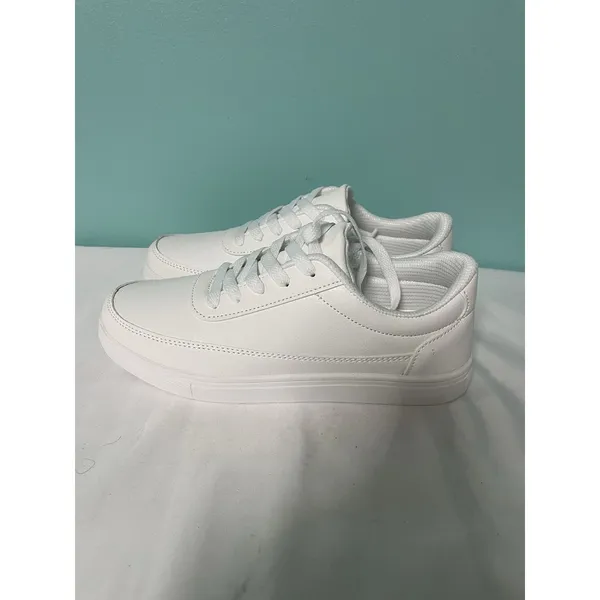 SHEIN Women's White Fly Leather Sports Trainers Breathable Size‎ 38 (5.5) New - Image 5